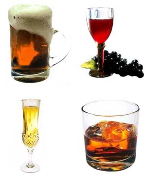 Various drinks with mastiha